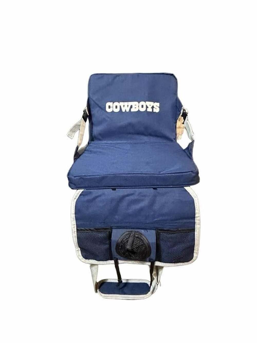 Dallas Cowboys NFL Portable Stadium Seat Cushion Backpack Bleacher Chair Blue